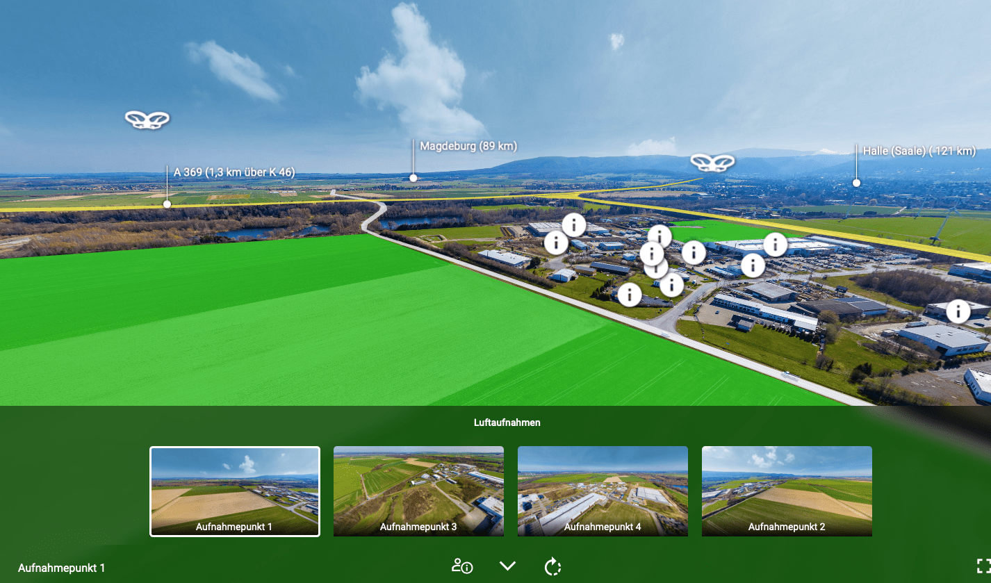 Beispiele - GIS Tours - 360Grad Standortvermarktung